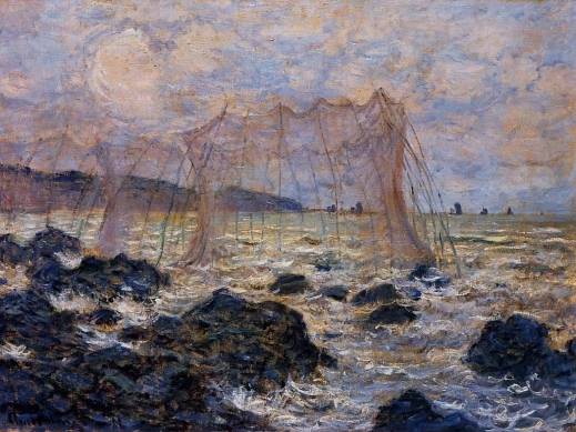 Claude Monet - Fishing Nets at Pourville