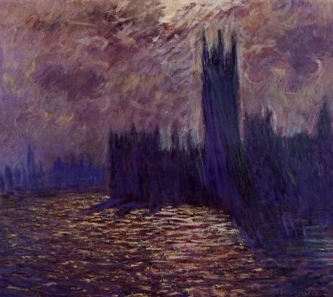 Claude Monet - Houses of Parliament, Reflection of the Thames