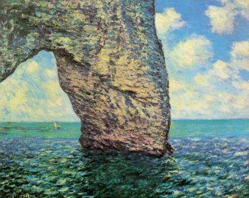 Claude Monet - The Manneport at High Tide