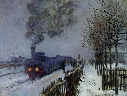 Claude Monet - Train in the Snow, the Locomotive