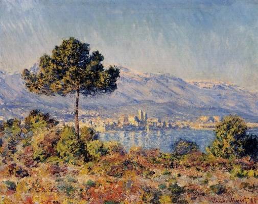 Claude Monet - View of Antibes from the Notre-Dame