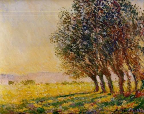 Claude Monet - Willows at Sunset