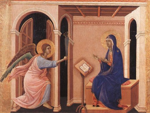 Duccio di Buoninsegna - Announcement of Death to the Virgin