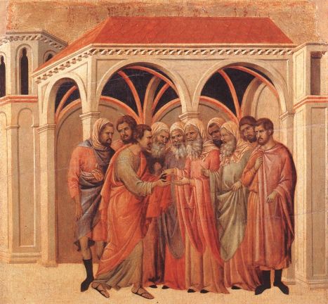 Duccio di Buoninsegna - Pact of Judas