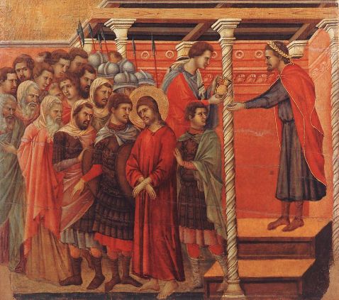 Duccio di Buoninsegna - Pilate Washing his Hands