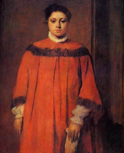 Edgar Degas - Girl in Red