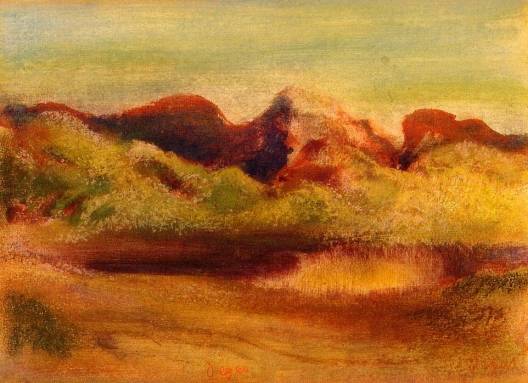 Edgar Degas - Lake and Mountains