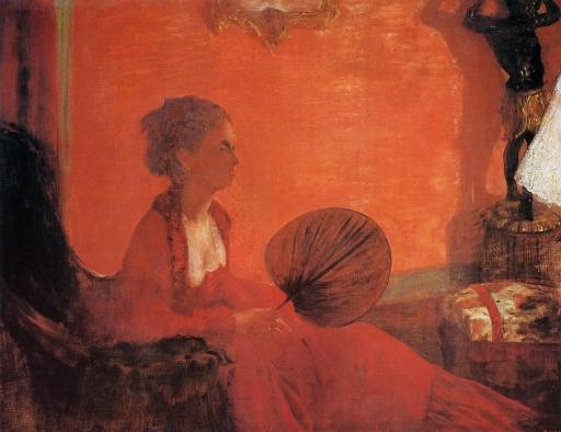 Edgar Degas - Madame Camus with a Fan