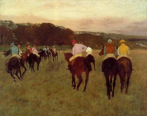 Edgar Degas - Racehorses at Longchamp 1