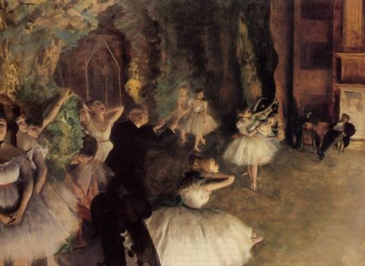 Edgar Degas - The Rehearsal of the Ballet on Stage 1