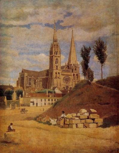 Jean-Baptiste-Camille Corot - Chartres Cathedral