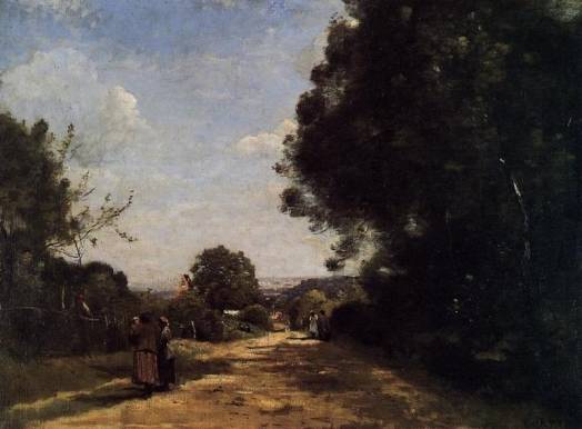 Jean-Baptiste-Camille Corot - Sevres-Brimborion - View toward Paris