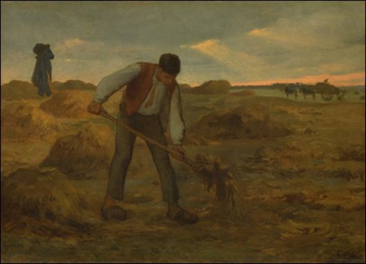 Jean Francois Millet - Peasant spreading manure