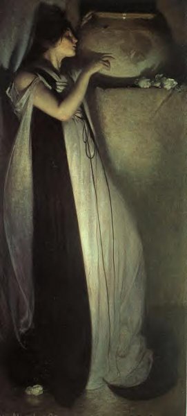 John White Alexander - Isabella And The Pot Of Basil 1897