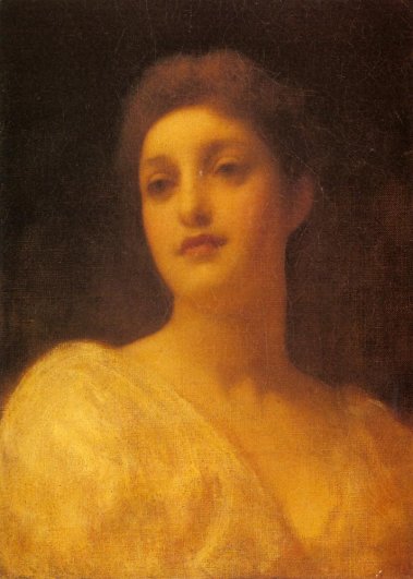 Lord Frederick Leighton - The Head of a Girl