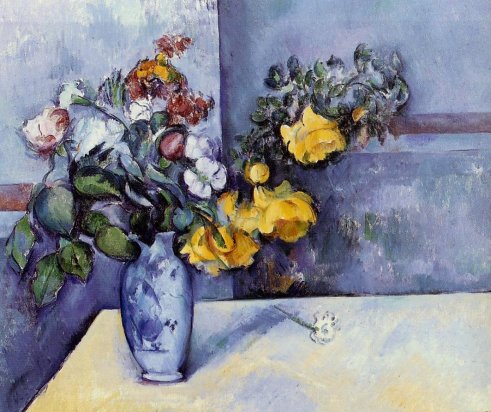 Paul Cezanne - Flowers in a Vase 3