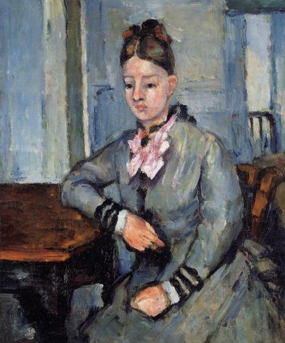 Paul Cezanne - Madame Cezanne Leaning on Her Elbow