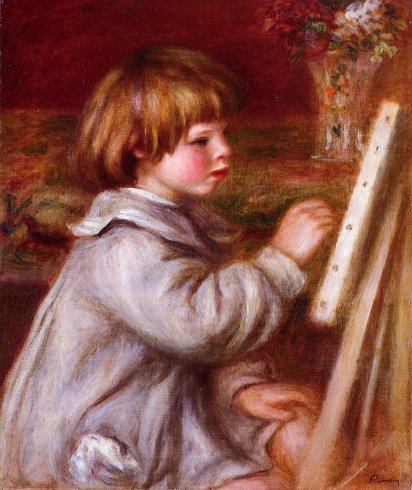 Pierre-Auguste Renoir - Claude Renoir Painting