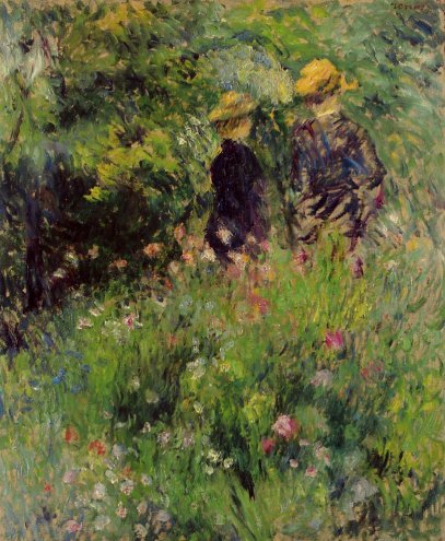 Pierre-Auguste Renoir - Conversation in a Rose Garden