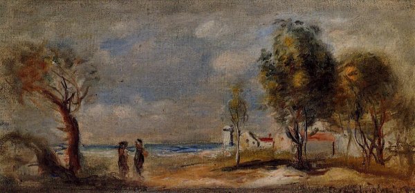 Pierre-Auguste Renoir - Landscape (after Corot)