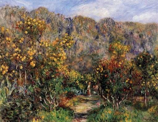 Pierre-Auguste Renoir - Landscape with Mimosas