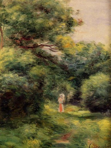Pierre-Auguste Renoir - Lane in the Woods, Woman with a Child in Her Arms
