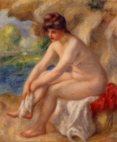 Pierre-Auguste Renoir - Leaving the Bath