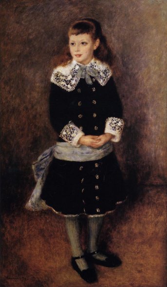 Pierre-Auguste Renoir - Marthe Berard aka Girl Wearing a Blue Sash