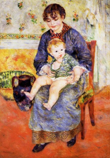 Pierre-Auguste Renoir - Mother and Child