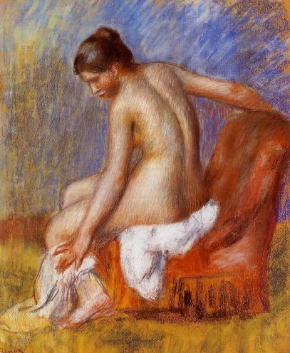 Pierre-Auguste Renoir - Nude in an Armchair