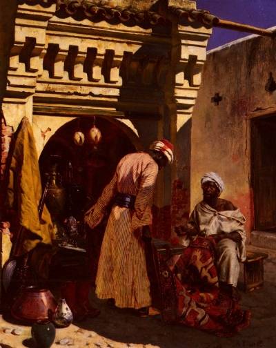 Rudolf Ernst - The Rug Merchant