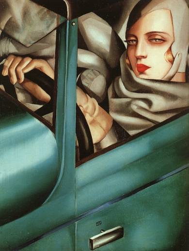 Tamara de Lempicka - Autoportrait (Tamara in the Green Bugatti) 1925