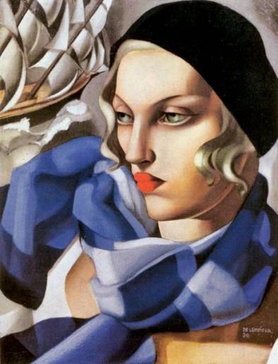 Tamara de Lempicka - The Blue Scarf, 1930