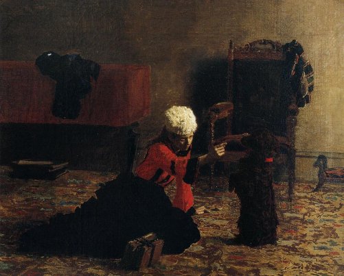 Thomas Eakins - Elizabeth Crowell with a Dog