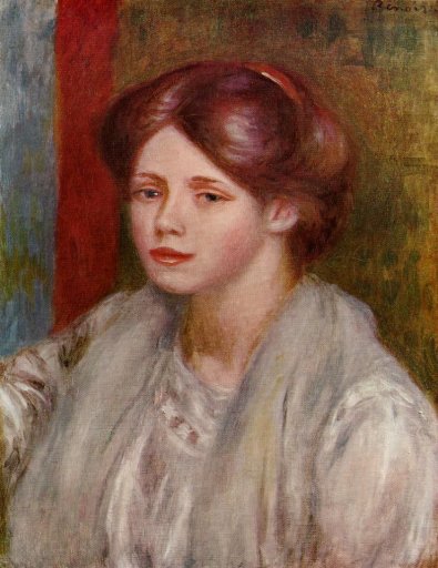 Pierre-Auguste Renoir - Portrait of a Young Woman 02