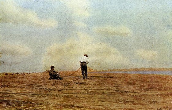 Thomas Eakins - Mending the Net 2