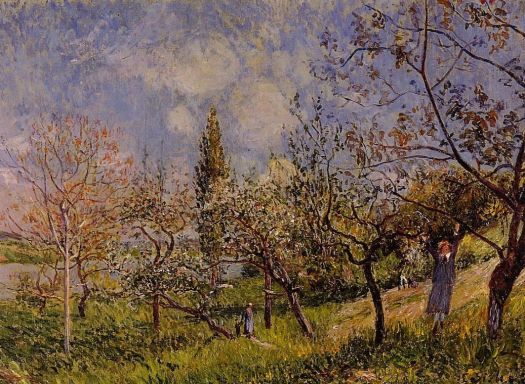 Alfred Sisley - Orchard in Spring - By