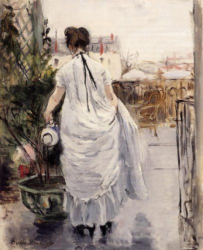 Berthe Morisot - Young Woman Watering a Shrub
