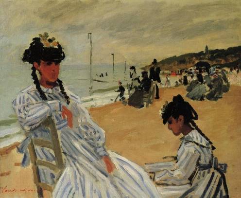 Claude Monet - On the Beach at Trouville