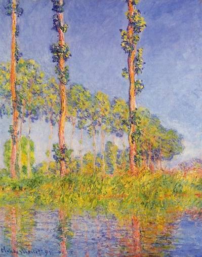 Claude Monet - Poplars, Autumn Effect