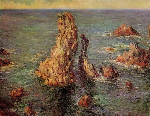 Claude Monet - Pyramids at Port-Coton