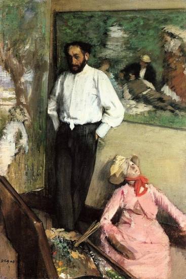 Edgar Degas - Portrait of Henri Michel Levy