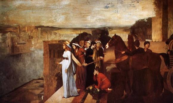 Edgar Degas - Semiramis Building Babylon