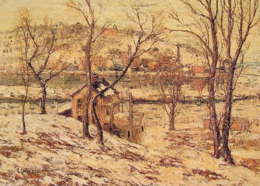 Ernest Lawson - Winter on the Harlem River