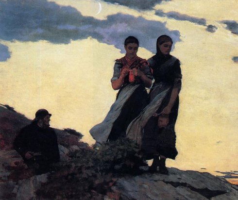 Homer Winslow - Early Evening Aka Sailors Take Warning