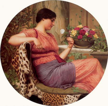 John William Godward - The Time of Roses