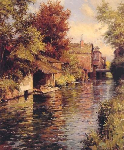 Louis Aston Knight - Sunny Afternoon on the Canal