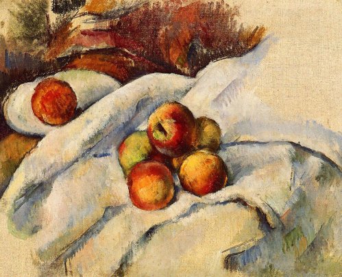 Paul Cezanne - Apples on a Sheet