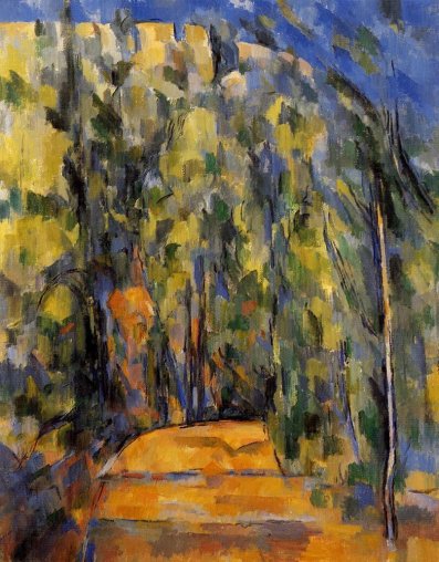 Paul Cezanne - Bend in the Forest Road