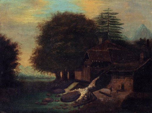 Paul Cezanne - Landscape with Mill